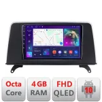 Navigatie BMW X5 X6 2009-2014 CIC Android Ecran QLED octa core 4+32 carplay android auto KIT-x5-cic+EDT-E309V3