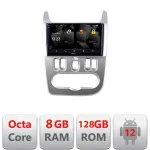 Navigatie Android Dacia Duster 2010-2012 QLED 2K 8GB RAM 128GB