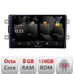 Navigatie Dacia dupa 2012, Android 12, 8GB RAM, 128GB, 2K QLED