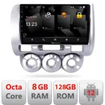 Navigație Android Honda Fit Jazz 2004-2008, 8GB RAM, 128GB, CarPlay