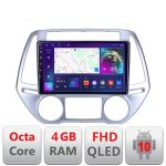 Navigatie Hyundai I20 2011-2014 manual si automat Android radio gps internet quad core 4+64 carplay android auto Kit-i20-2012+EDT-E309v3