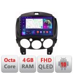 Navigatie Mazda 2 2007-2013 Android radio gps internet quad core 4+64 carplay android auto Kit-mazda2+EDT-E309v3