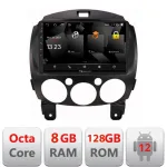 Navigație Mazda 2 2007-2013 Android 12, 8GB RAM, 128GB, CarPlay