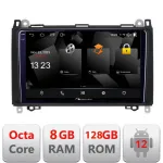 Navigatie Android Mercedes si VW 2K QLED 8GB RAM 128GB DSP 4G