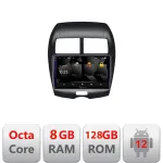 Navigație Android Mitsubishi ASX 2K QLED 8GB RAM 128GB 4G DSP