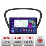 Navigatie Android Peugeot 607 cu GPS, CarPlay, Android Auto, 4GB+64GB