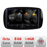 Navigatie Smart ForTwo 2015+ Android 12, 2K QLED, 8GB RAM, 128GB