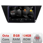 Navigatie VW Touran 2016+ Android 12 Octa Core 8GB RAM 128GB 2K QLED 4G