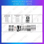 Lumini ambientale Mercedes GLE GLS W166 2012-2019, control OEM sau telefon