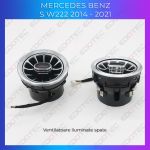Ventilatoare spate cu lumini ambientale Mercedes Clasa S W222, control OEM/telefon