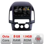 Navigație Hyundai i30 2009-2012 cu Android 12, QLED 2K, 8GB RAM, 128GB