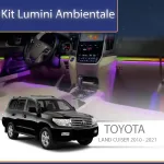 Kit lumini ambientale Toyota Land Cruiser 2010-2021, set complet cu trimuri