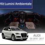 Kit lumini ambientale Audi Q5 2010-2017, control telefon și sistem original