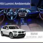 Kit lumini ambientale BMW X3/X4 G01/G08 2018-2022, control telefon