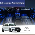 Kit lumini ambientale Audi A3 2021-2022, set complet cu control din telefon