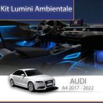 Kit lumini ambientale Audi A4 2017-2022, control telefon și sistem original