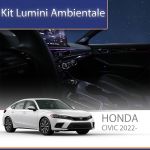 Kit lumini ambientale Honda Civic 2022, set complet RGB cu control din telefon