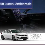Kit lumini ambientale Honda Civic 2022, set complet RGB cu control din telefon