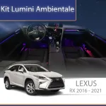 Kit lumini ambientale Lexus RX 2016-2021, control telefon și sistem original