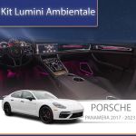 Kit lumini ambientale Porsche Panamera 2017-2021 cu trimuri și control din telefon