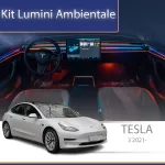 Kit lumini ambientale pentru Tesla Model 3 2021-2022, control din telefon