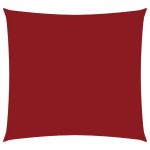 Parasolar, roșu, 4x4 m, țesătură oxford, pătrat GartenMobel Dekor