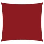 Parasolar, roșu, 4x4 m, țesătură oxford, pătrat GartenMobel Dekor