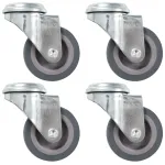 Roți pivotante cu gaură pentru șurub, 4 buc., 50 mm GartenMobel Dekor