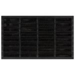 Covoraș de ușă dreptunghiular, 45x75 cm, cauciuc/nucă cocos GartenMobel Dekor