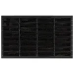 Covoraș de ușă dreptunghiular, 45x75 cm, cauciuc/nucă cocos GartenMobel Dekor