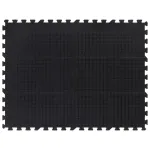 Placă de podea din cauciuc, negru, 12 mm, 90x120 cm GartenMobel Dekor