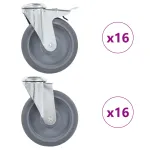Roți pivotante cu gaură pentru șurub, 32 buc., 125 mm GartenMobel Dekor
