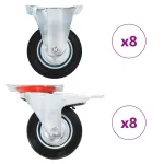 Roți, 16 buc., 100 mm GartenMobel Dekor