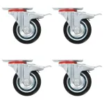 Roți pivotante, 16 buc., 75 mm GartenMobel Dekor