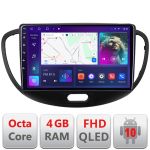 Navigatie Android Hyundai i10 2007-2013, 4GB RAM, 64GB, CarPlay