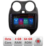 Navigație Android Nissan Micra 2010-2014, 4GB RAM 64GB LTE, GPS