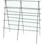 Ansamblu suport araci cu plasa pentru crestere castraveti, fasole, mazare, 120x120 cm, Strend Pro GartenVIP DiyLine