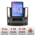 Navigatie Android Infiniti FX45 2007-2009, ecran 9.7 inch, 4GB+64GB LTE