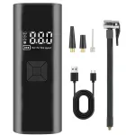 Compresor auto portabil wireless Siegbert, 80W, 150 PSI, acumulator 6000 mAh, negru