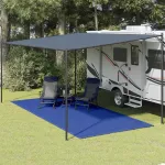 Covor pentru cort, albastru, 250x600 cm, HDPE GartenMobel Dekor