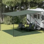 Covor pentru cort, verde închis, 400x400 cm, HDPE GartenMobel Dekor