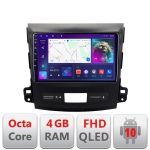 Navigatie Android QLED Mitsubishi Outlander 2007-2012, 4GB+64GB