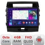Navigație Toyota Land Cruiser 2008-2015 Android QLED 4GB+64GB CarPlay