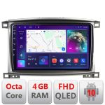 Navigație Toyota Land Cruiser L100 2002-2008 Android QLED 4GB+64GB