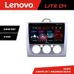 Navigatie Android Lenovo 4+64 GB pentru Ford Focus 2 cu clima manuala