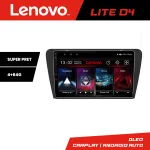 Navigatie Android Lenovo Lite D4 pentru Skoda Octavia 3, 4+64 GB, QLED