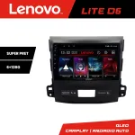 Navigație Android Lenovo 6+128 GB pentru Mitsubishi Outlander 2007-2012