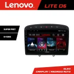 Navigație Android Peugeot 308 2008-2013 Lenovo Lite D6 6+128 GB