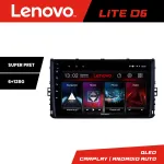 Navigație auto VW Lenovo Lite D6 6+128GB Android cu Waze, USB și radio