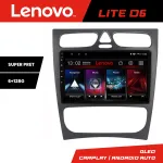 Navigație Android Lenovo Lite D6 pentru Mercedes C W203 2001-2007, 6+128 GB